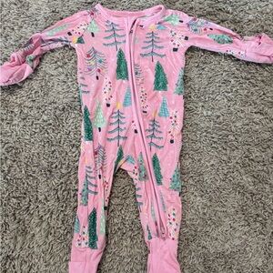 Little Sleepies NB Christmas Footie